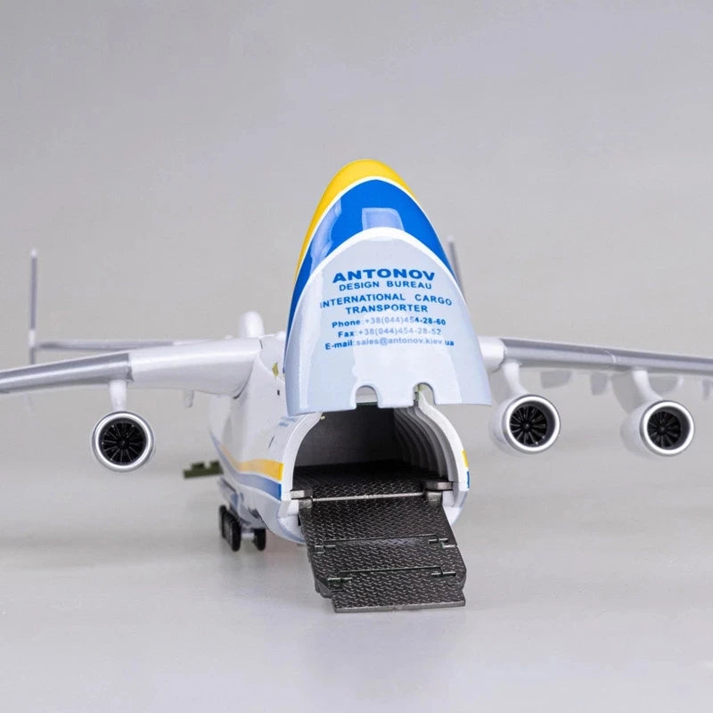 1/200 Scale Antonov AN-225 Transport Aircraft Airplane Model Plane Aviation Toys Games Aeroplane Plastic Metal Miniature Play