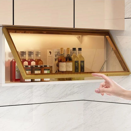 Kitchen Accessories Organizer Wall Mounted Kitchen Racks Modern Floating Cupboards Storage Organizers Suspended Storage Shelf