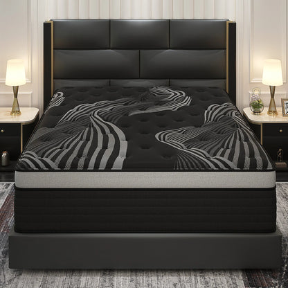 12"14" Gel Memory Foam Hybrid Pocket Spring Mattress Twin Full Queen King Bed Mattress In A Box, Medium Firm Motion Isolation