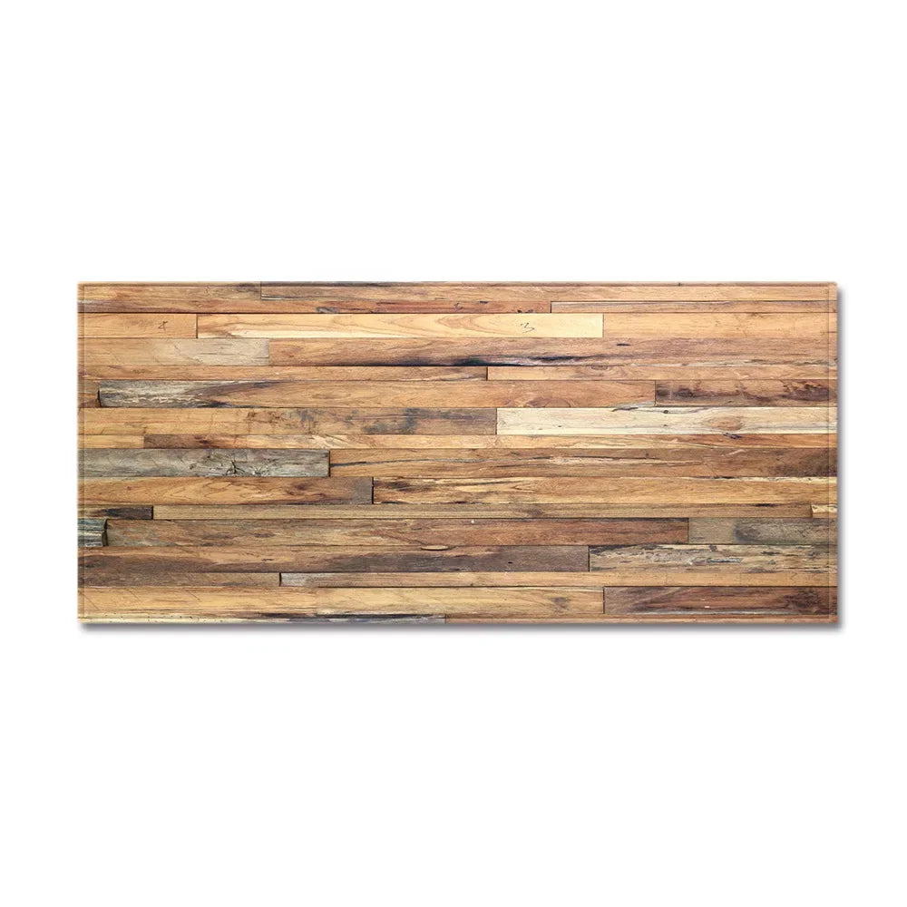 Wood Grain Kitchen Rug Bedroom Entrance Doormat Anti-Slip Living Room Floor Decor Carpet Home Bath Hallway Foot Mat Custom Made