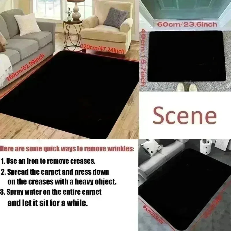 Modern Living Room Floor Mat Simple Lines and Printed Soft Bedrooms Suitable for Living Rooms Terraces Offices Kitchen Floors