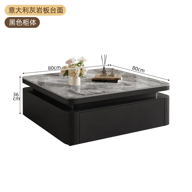 Decor Modern Table Floor Storage Luxury Center Coffee Table Apartment Black Mesas De Centro De Mesa Para Sala Home Furniture