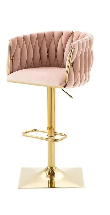 Modern Gold Legs Bar Stools Adjustable Height Italian Minimalist Bar Stools Ergonomic Designer Mama Sandalyesi Kitchen Furniture