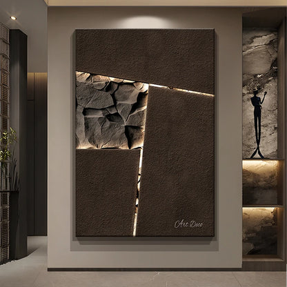 Modern Living Room Decoration Painting Minimalist Abstract Three-dimensional Sandstone Entrance Hanging Painting Sofa Background
