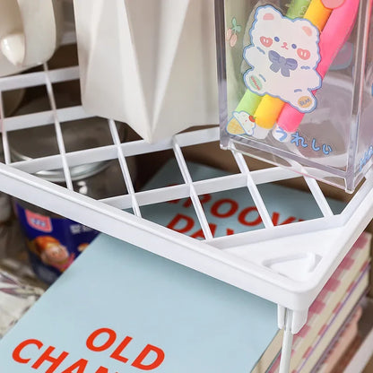 Home Closet Organizer Storage Shelf for Kitchen Rack Space Saving Makeup Organizer Wardrobe Decorative Shelves Cabinet Holders
