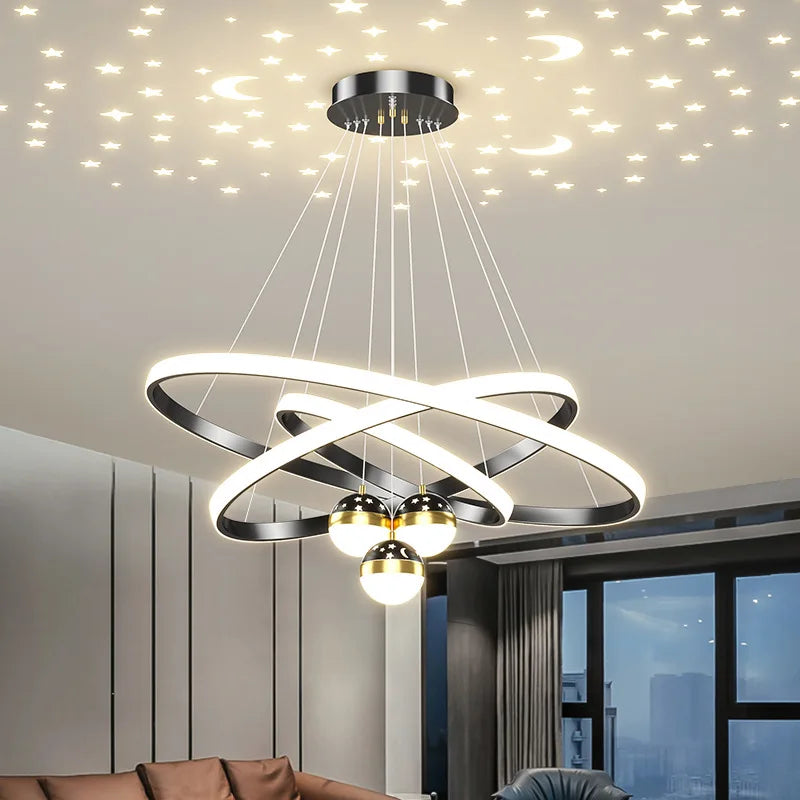 Living Room Chandelier - Modern, Simple and Elegant, Trendy Lamp, New Model for Dining Room, Master Bedroom Lamp