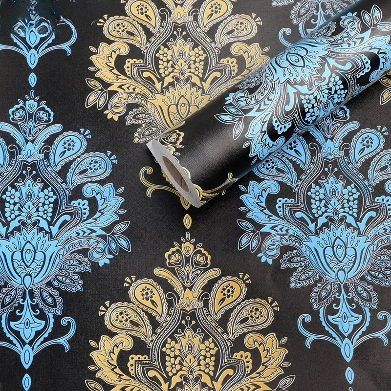 Home Decor Retro Floral Wallpaper Renovation of Bedroom and Living Room Decorative Walls