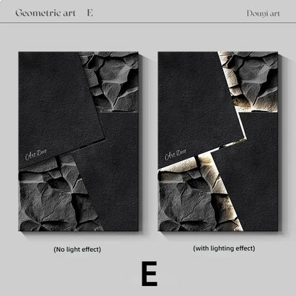 Modern Living Room Decoration Painting Minimalist Abstract Three-dimensional Sandstone Entrance Hanging Painting Sofa Background
