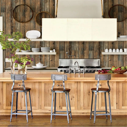 Furniture Decor PVC Kitchen Decor Home Improvement for Restaurant Wall Decor Wood Grain Wallpaper Wall Covering Wallpapers