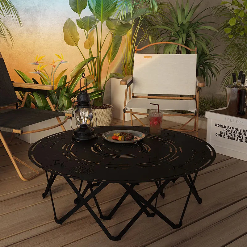 Ground Minimalist Outdoor Table Bistro Nordic Lawn Dining Outdoor Table Camping Backyard Zestawy Mebli Ogrodowych Furniture