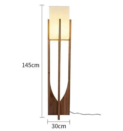 Fairbanks Floor Lamp Wooden Floor Lamp for  Living Room Bedroom Sofa Bedside Solid Nordic Designers Floor Lamps