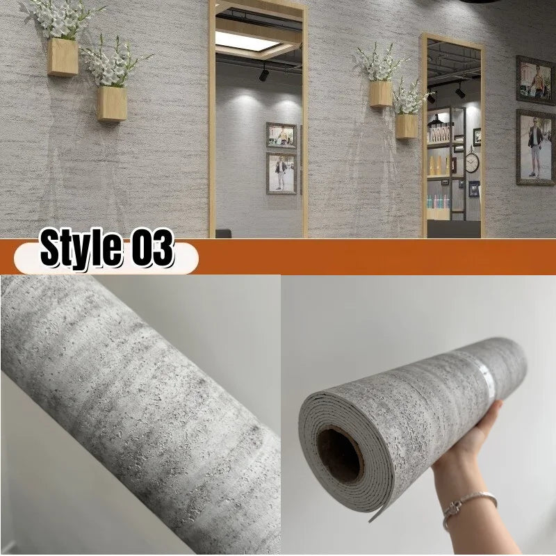 Soft Imitate Roman Travertine Slate Wallpapers 3D Textured Thickening Wall Panel Scalable Flexible Self-adhesive  Wall Stickers