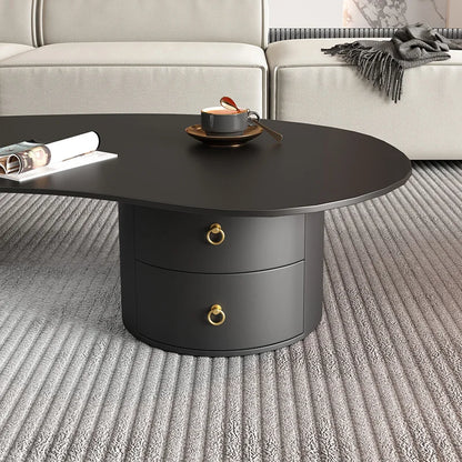 Irregular Modern Coffee Table Accessories Black Small Outdoor Coffee Tables Living Room Drawers Table Basse De Salon Home Decor