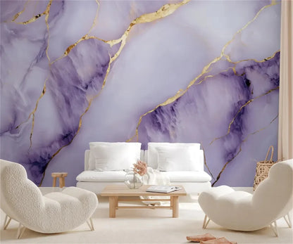 beibehang Customized purple abstract gold bedroom living room decoration painting background wallpaper