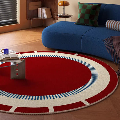 Vintage Round Rug Living Room Carpet Light Luxury Soft Mat Bedroom Rugs for Bedroom Bedside Floor Mats Alfombra Salón שטיח לסלון