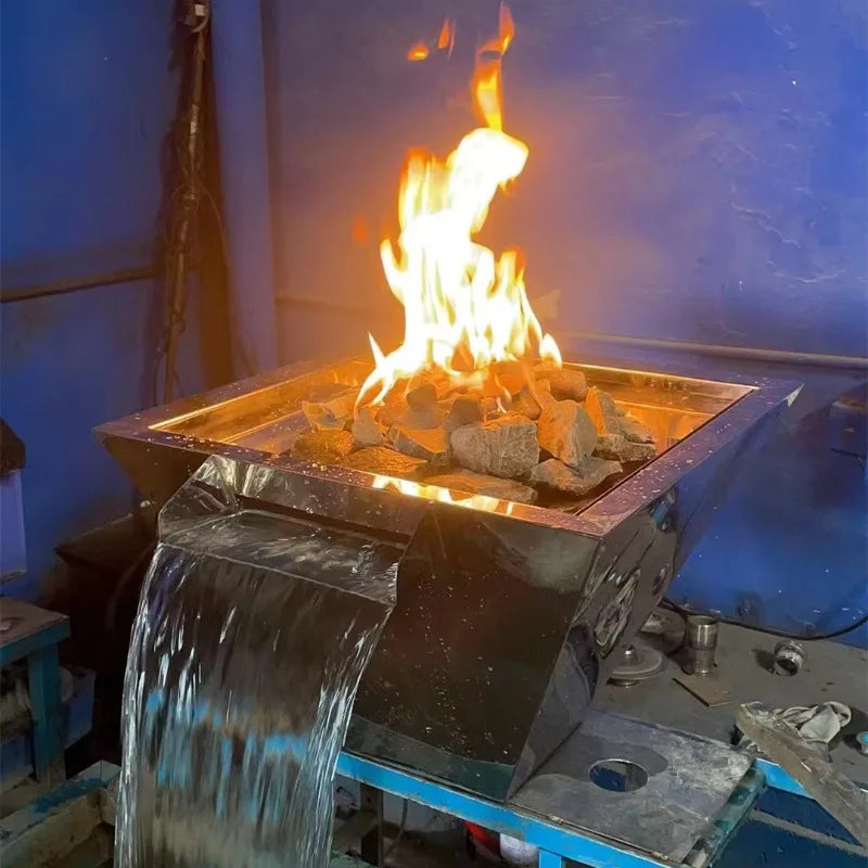 Fire and Water Pool Bowls Swimming Pool Fire Pit Waterfall Pool Fire Bowl