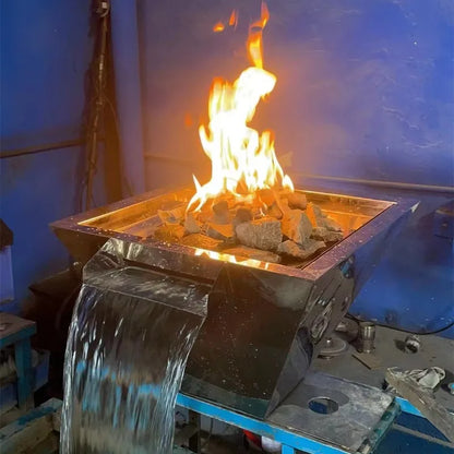 Fire and Water Pool Bowls Swimming Pool Fire Pit Waterfall Pool Fire Bowl
