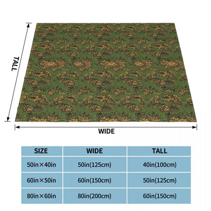 Multicam Knitted Blankets Camouflage Military Flannel Throw Blanket Bed Sofa Decoration Lightweight Bedspreads