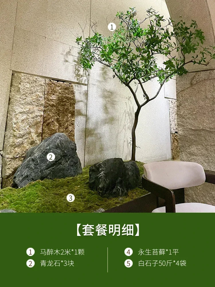 Artificial Bell Tree Show Window Decoration Drunk Wood Green Plant Landscape Indoor and Outdoor Ornaments