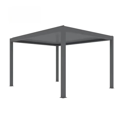 Louvered Bioclimatic Aluminum Patio Cover, Modern Waterproof Windproof Outdoor Pergola Shelter for Residential Courtyard
