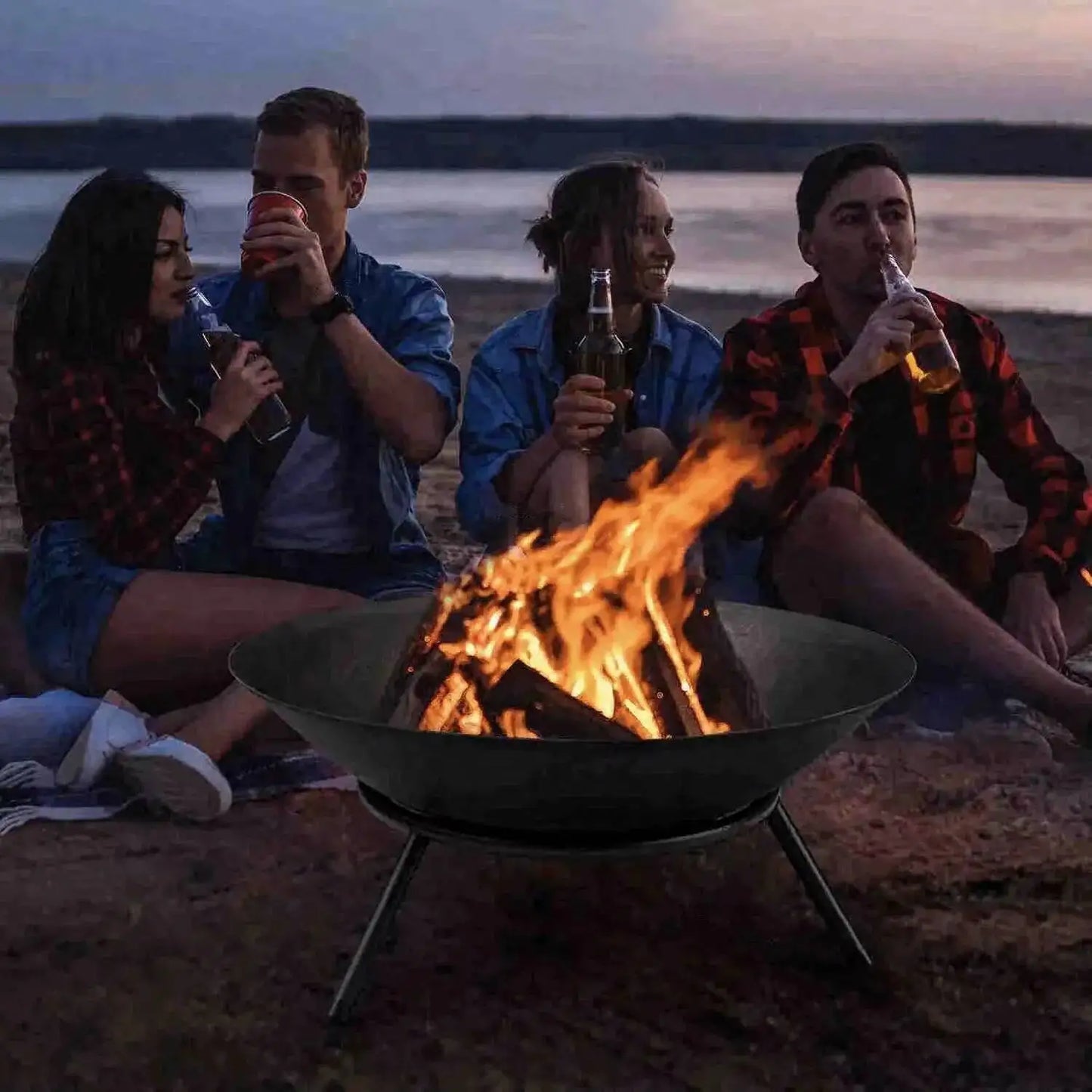 Bonfire European Wrought Fire Iron Grill Stand Brazier Home Garden Party Courtyard Fire Pits Wood Heater Outdoor Camping Furnace