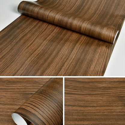 Wood Pattern DIY Self Adhesvie Waterproof Wallpaper Vinyl Wall Stickers Film for Furniture Renovation Stickers Home Stick Decors