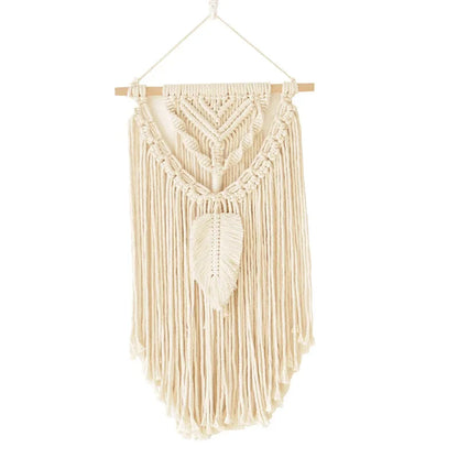 Macrame Boho Wall Hanging Wall Background Living Room Home Decoration Hand-woven Cotton Nordic Art Tassel Tapestry Ornaments