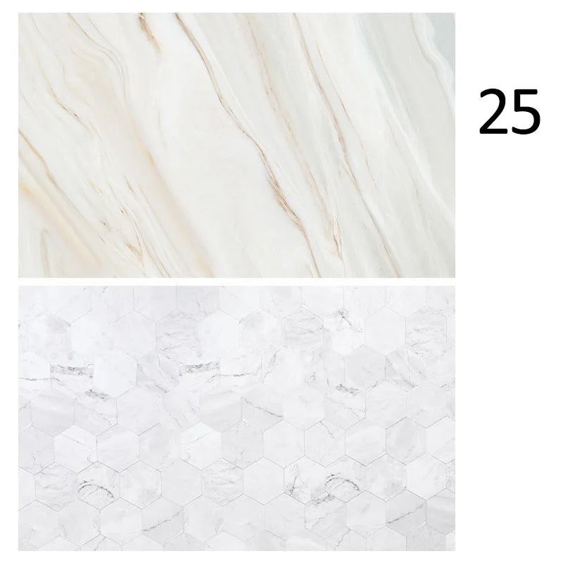 Marble Photography Backdrops 57*87CM 2 Sided Wood Grain Photo Background Wallpaper Studio Waterproof Products Photographic Props