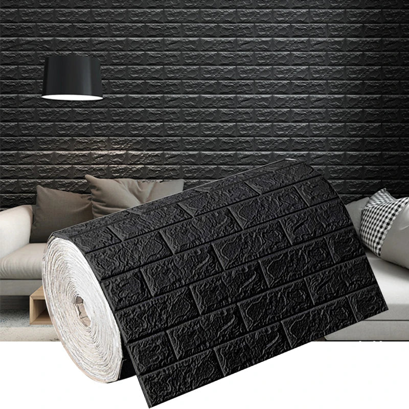 Faux Brick 3D Wallpaper 70cmx100cm Self Adhesive Waterproof Stain Resistant Wall Sticker Modern Kitchen Indoor Home Wall Decor