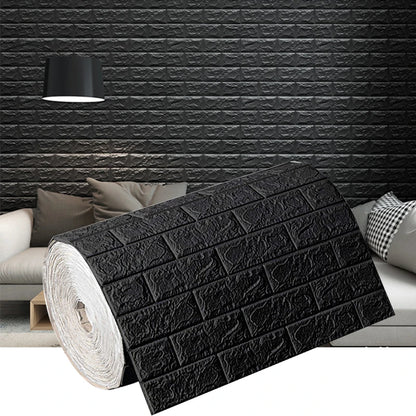Faux Brick 3D Wallpaper 70cmx100cm Self Adhesive Waterproof Stain Resistant Wall Sticker Modern Kitchen Indoor Home Wall Decor