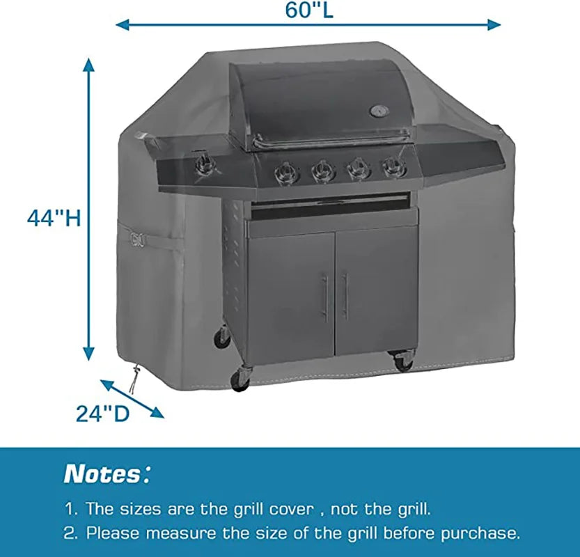 Outdoor tools BBQ Grill Cover Waterproof Heavy Duty Patio Outdoor Oxford Barbecue Smoker Grill Cover Outdoor Barbecue Hood