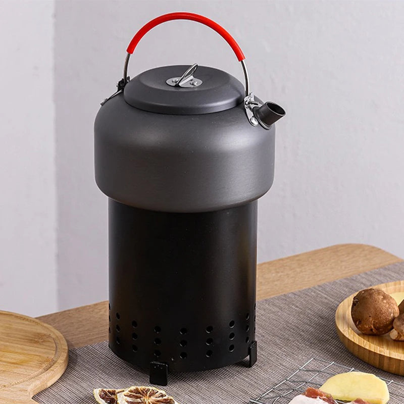 Portable Bonfire Stainless Steel Burner Heater Mini Fire Wood Stove Furnace Outdoor Camping BBQ Smokeless Fire Pit Brazier