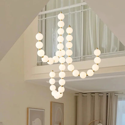 Nordic home decoration, stair chandelier, living room and dining room Pendant lights, ceiling light, indoor lighting