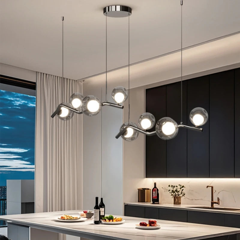 Post-modern Creative Design simple Glass bubble living room chandelier indoor lighting  led  living room indoor Home decoration