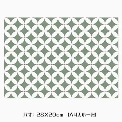 1:12 DIY Dollhouse (20x28cm)Adhesive Wallpaper on The Back for Kitchen(viscous) Living Room Bedroom Floor Decoration Accessories