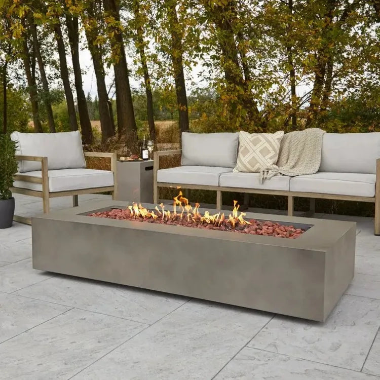 Custom-made Natural Gas Fire Basins, High-quality Carbon Steel Gas Cylinder Stoves, Garden Furniture