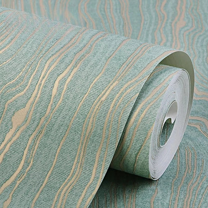 Nordic Light Green Gilded Water Ripple Wallpaper High-End Feel Living Room Bedroom TV Background Wall Wallpaper