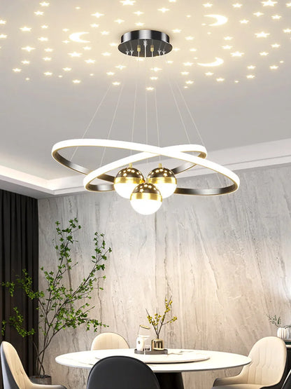 Living Room Chandelier - Modern, Simple and Elegant, Trendy Lamp, New Model for Dining Room, Master Bedroom Lamp