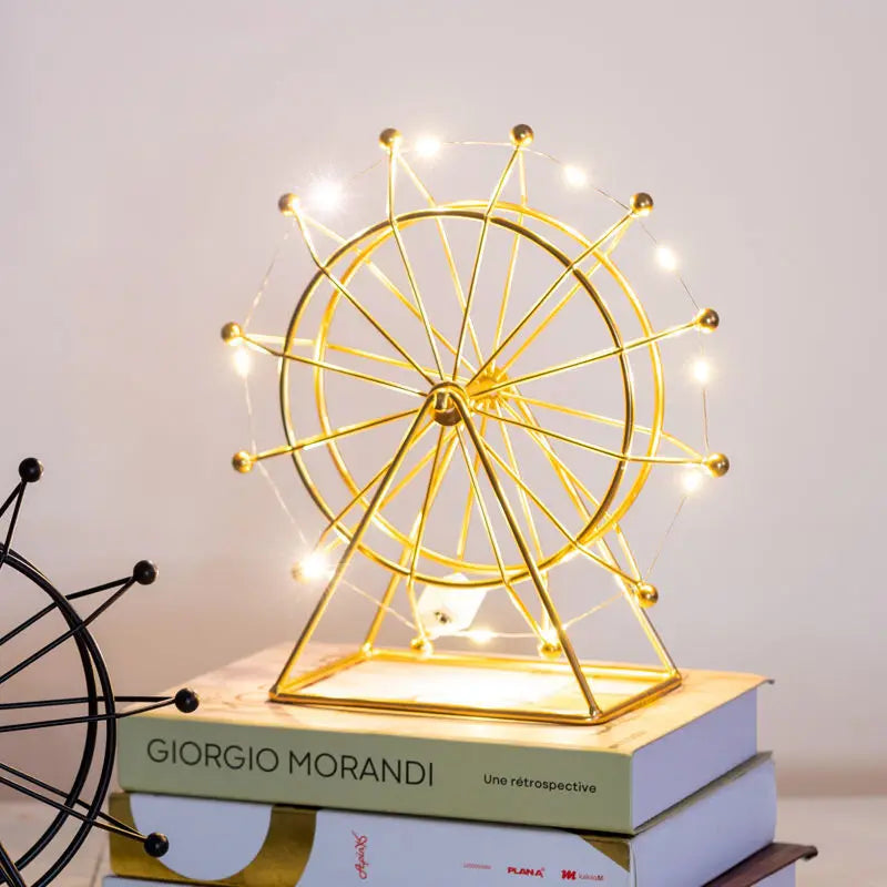 Nordic Iron Ferris Wheel Ornaments Creative Living Room Office Desktop Indoor TV Wine Cabinet Decoration Small Furnishings