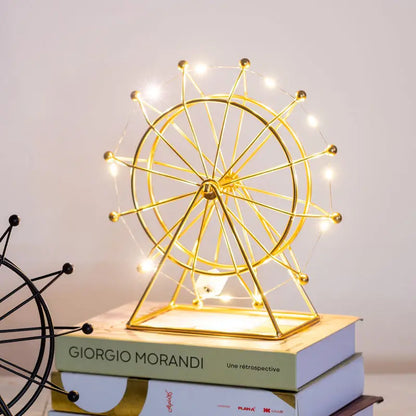 Nordic Iron Ferris Wheel Ornaments Creative Living Room Office Desktop Indoor TV Wine Cabinet Decoration Small Furnishings