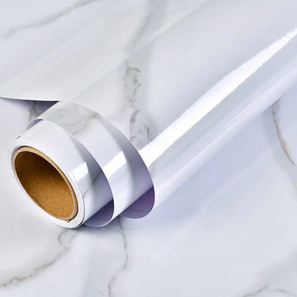 PVC Self Adhesive Wallpapers Renovation for Bathroom Kitchen Cabinet DIY Vinyl Contact Paper Waterproof Home Decor Sticky Paper