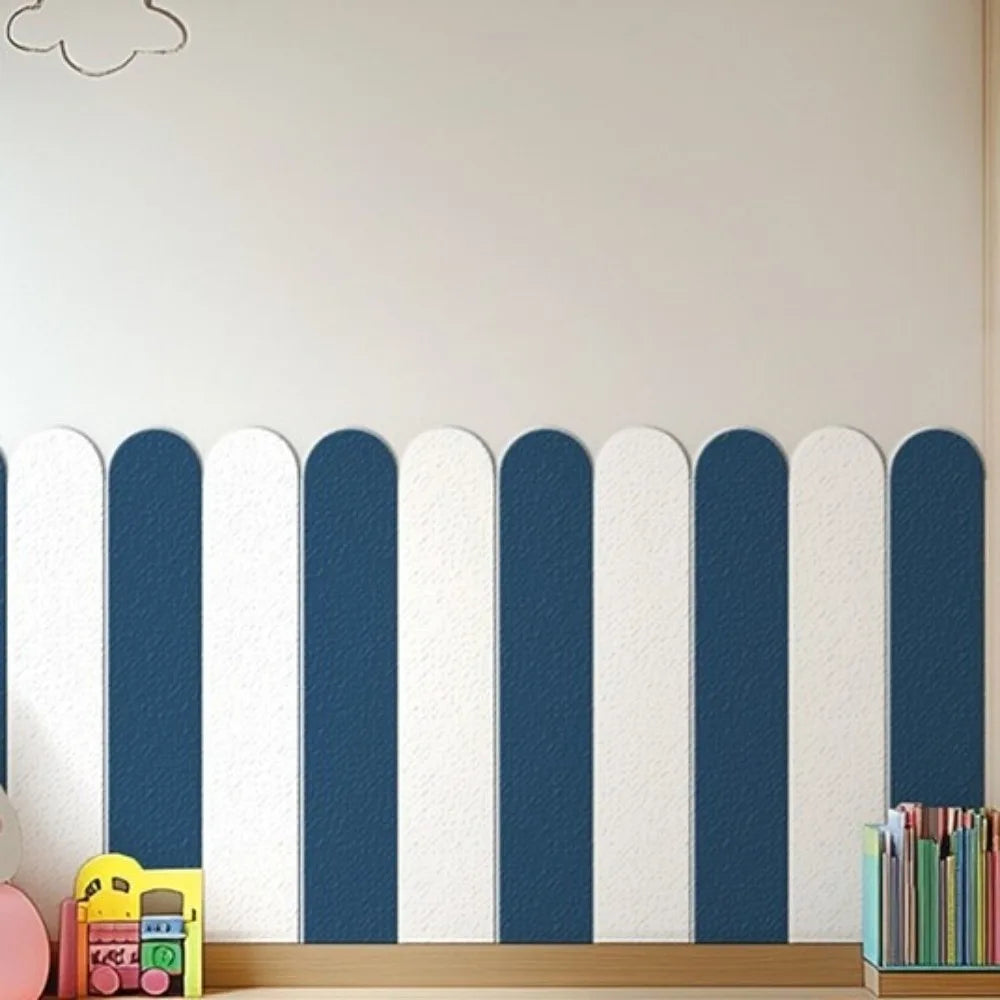 10 pieces/set Self-adhesive Anti-collision Wall Sticker Solid Color Thickening Moisture Resistant Wallpaper Waterproof
