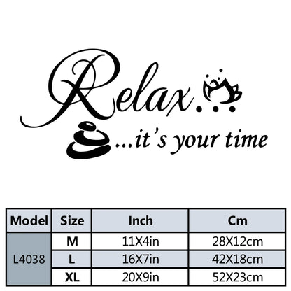 Relax It's Your Time Wall Sticker Decals Home Decor For Hallway Wall Stickers Waterproof Wallpaper