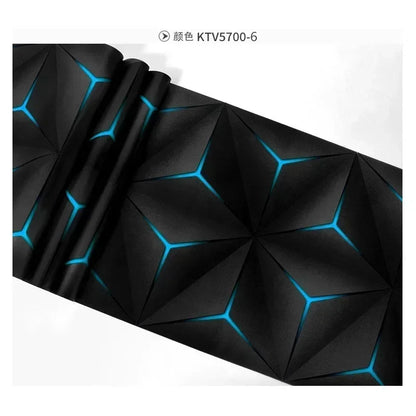 Ktv Decoration Wallpaper 3D Three-dimensional Plane Geometric Pattern Theme Box Background Wallpaper Mural Wallpaper