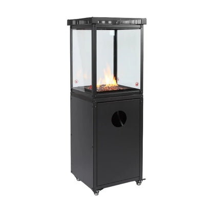 Portable 8kW Gas Patio Heater Outdoor Mobile Gas Fireplace