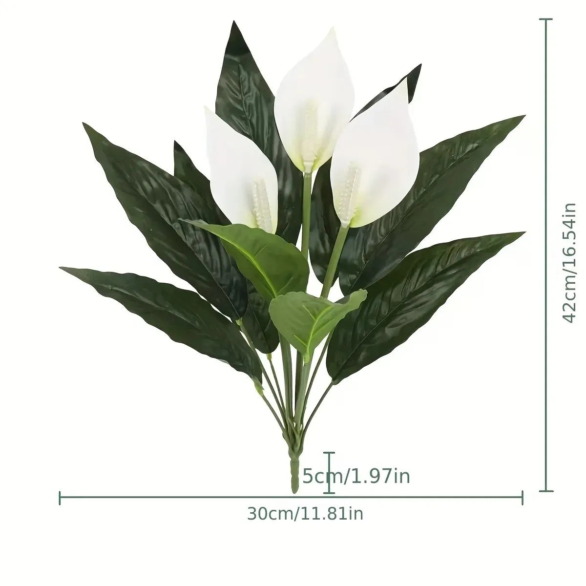 1/2pcs Large Artificial Plant and Flower set Realistic Indoor/Outdoor Fake with Foliage - All- Wedding/Residential Decor