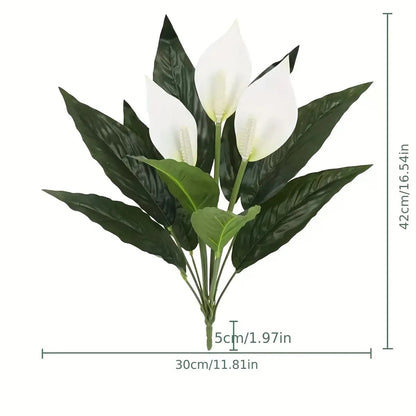 1/2pcs Large Artificial Plant and Flower set Realistic Indoor/Outdoor Fake with Foliage - All- Wedding/Residential Decor