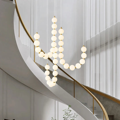 Nordic home decoration, stair chandelier, living room and dining room Pendant lights, ceiling light, indoor lighting