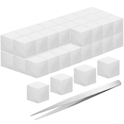 48PCS Ceramic Wool Wick for Tabletop Fire Pit Bioethanol Fireplace Sponge Ceramic Fiber Insulation Cotton Core