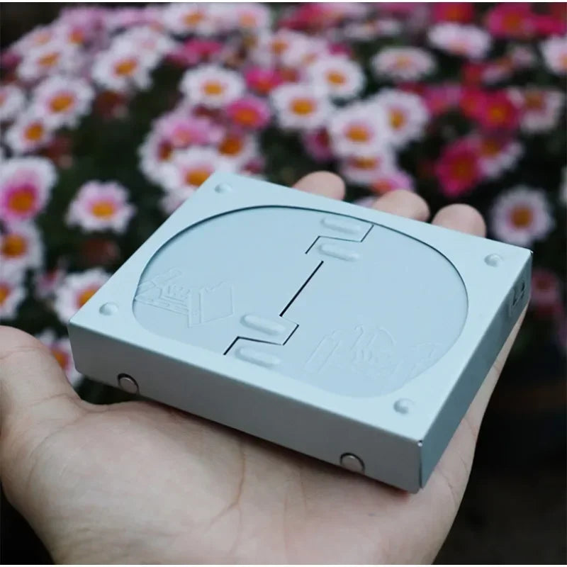 1 Mini Cooker Burner Portable Camping Equipment Windproof Folding Alcohol Card Stove Cookware Grill Picnic EDC Outdoor Mini Tool